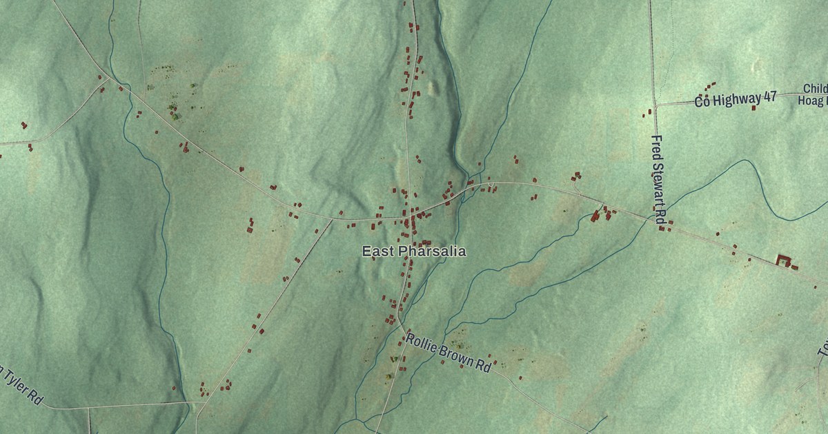 Map of Pharsalia, New York