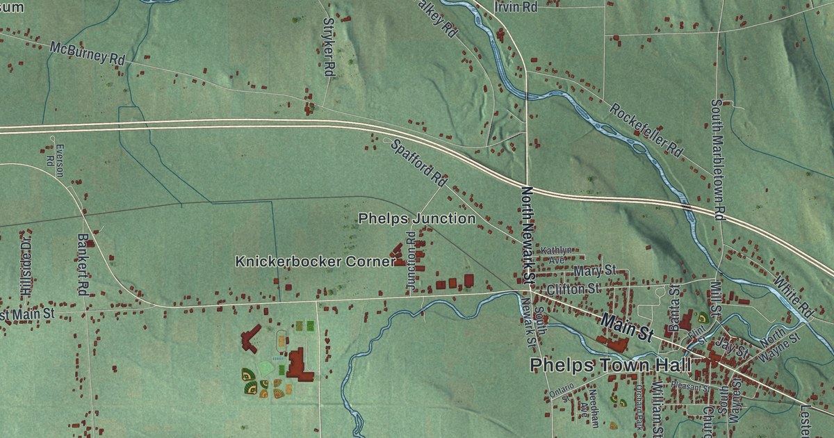 Map of Phelps, New York