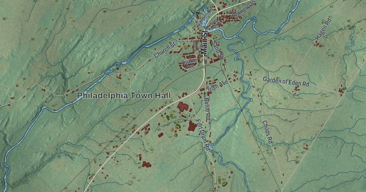 Map of Philadelphia, New York