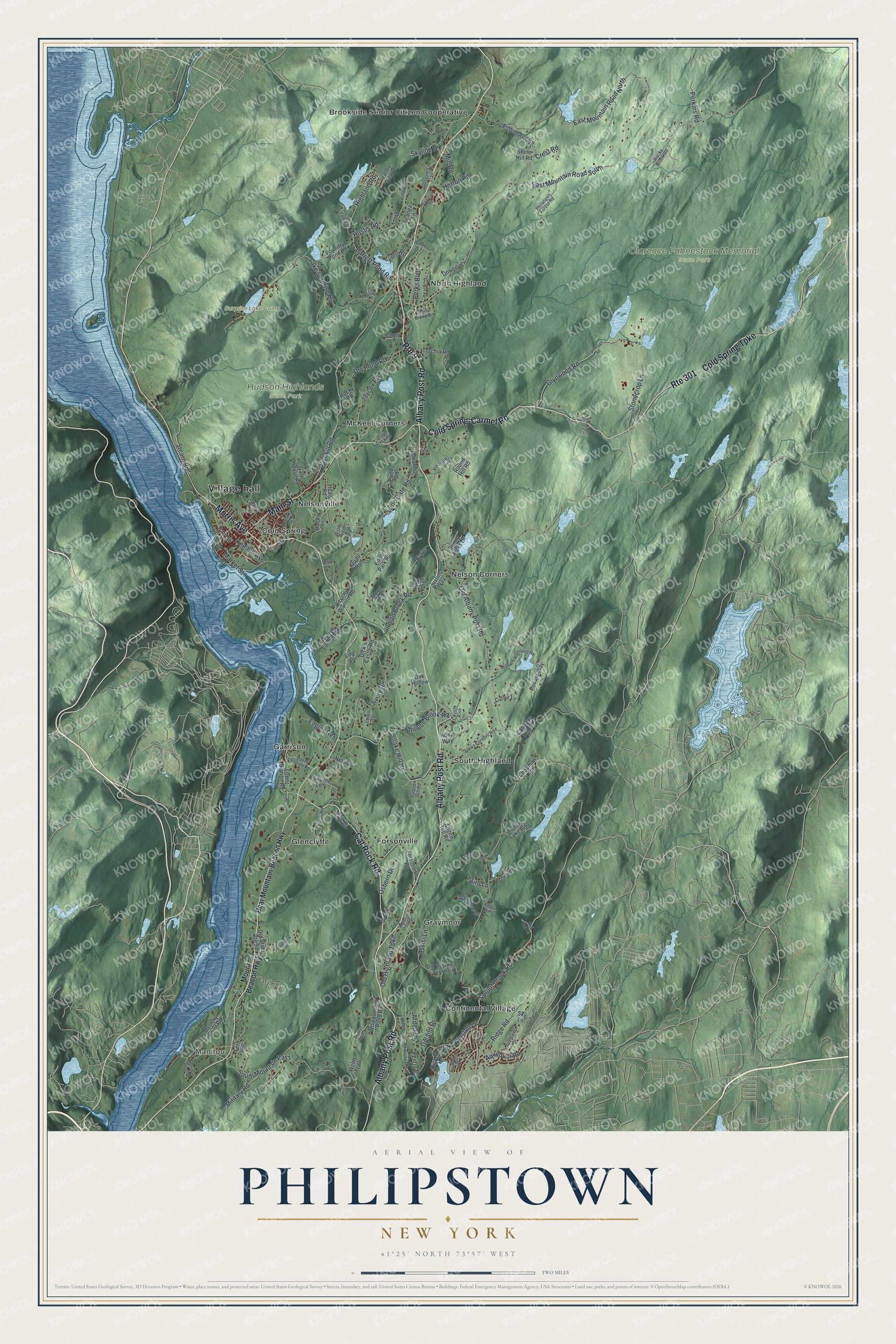 Watermarked full-map preview of Philipstown, New York