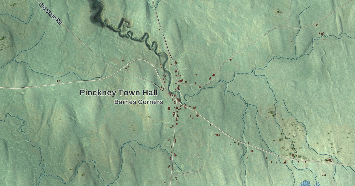 Map of Pinckney, New York