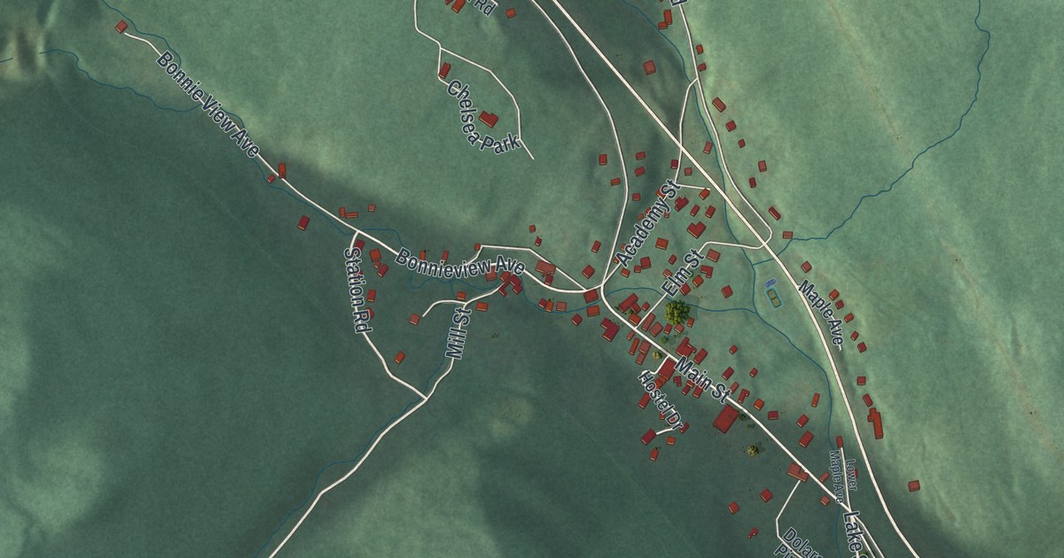 Map of Pine Hill, New York