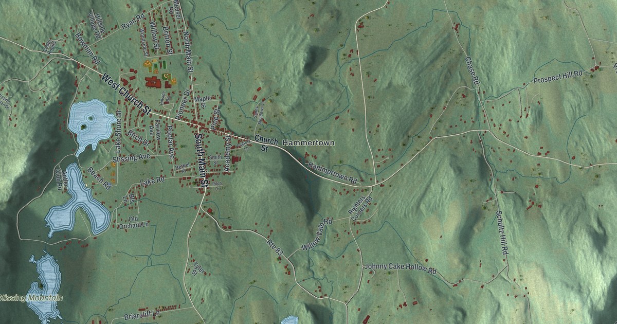 Map of Pine Plains, New York