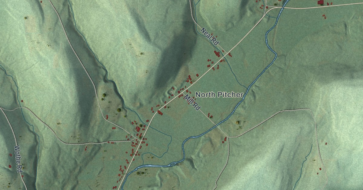 Map of Pitcher, New York