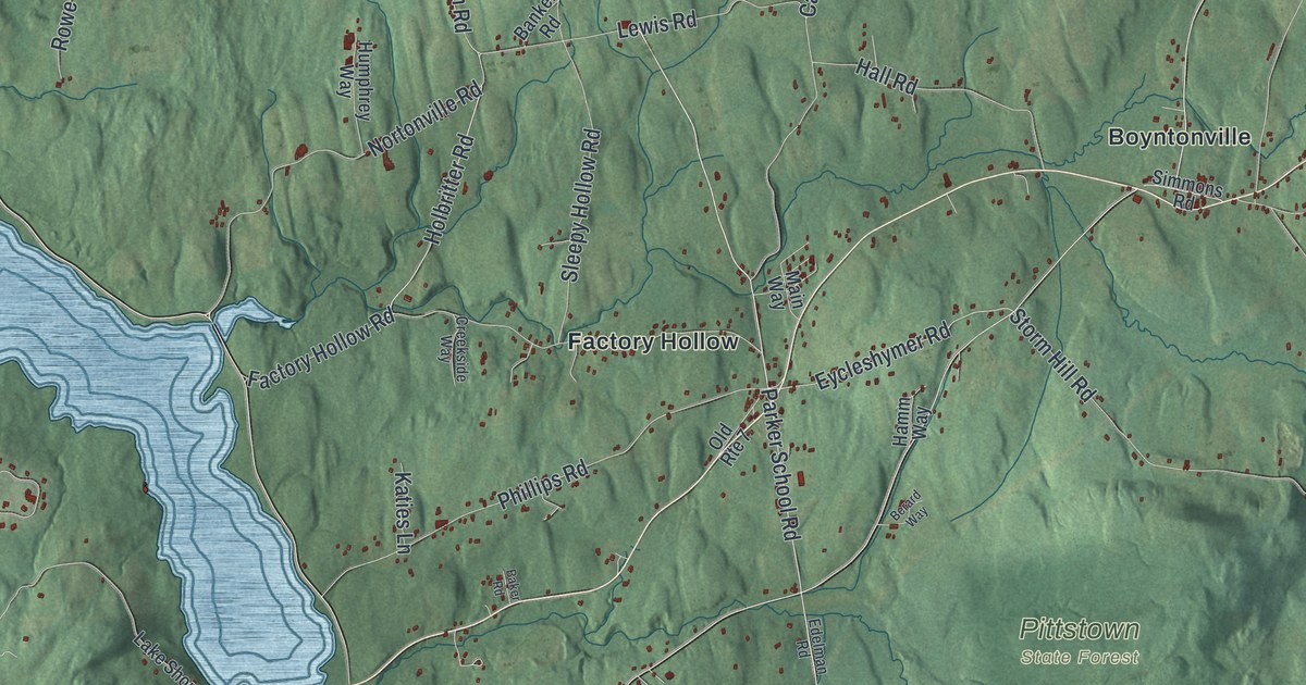 Map of Pittstown, New York