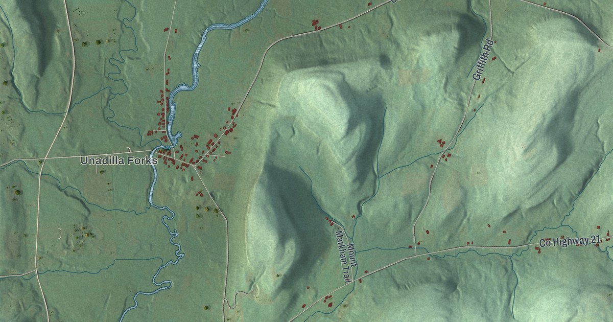 Map of Plainfield, New York