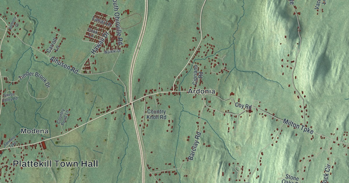 Map of Plattekill, New York