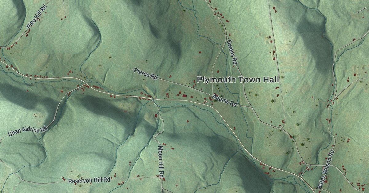 Map of Plymouth, New York