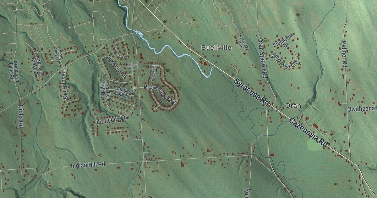 Map of Pompey, New York