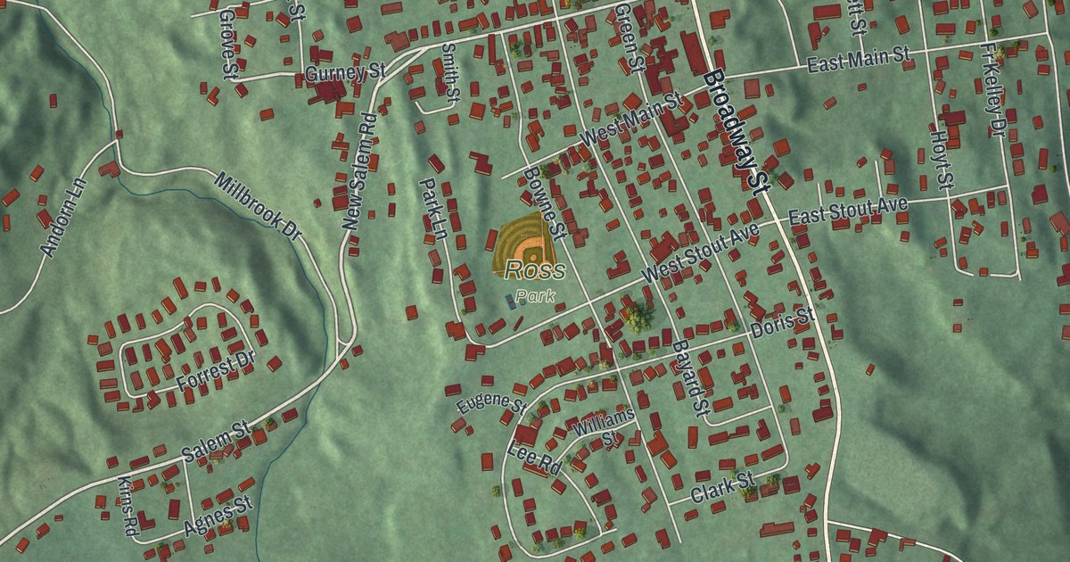 Map of Port Ewen, New York