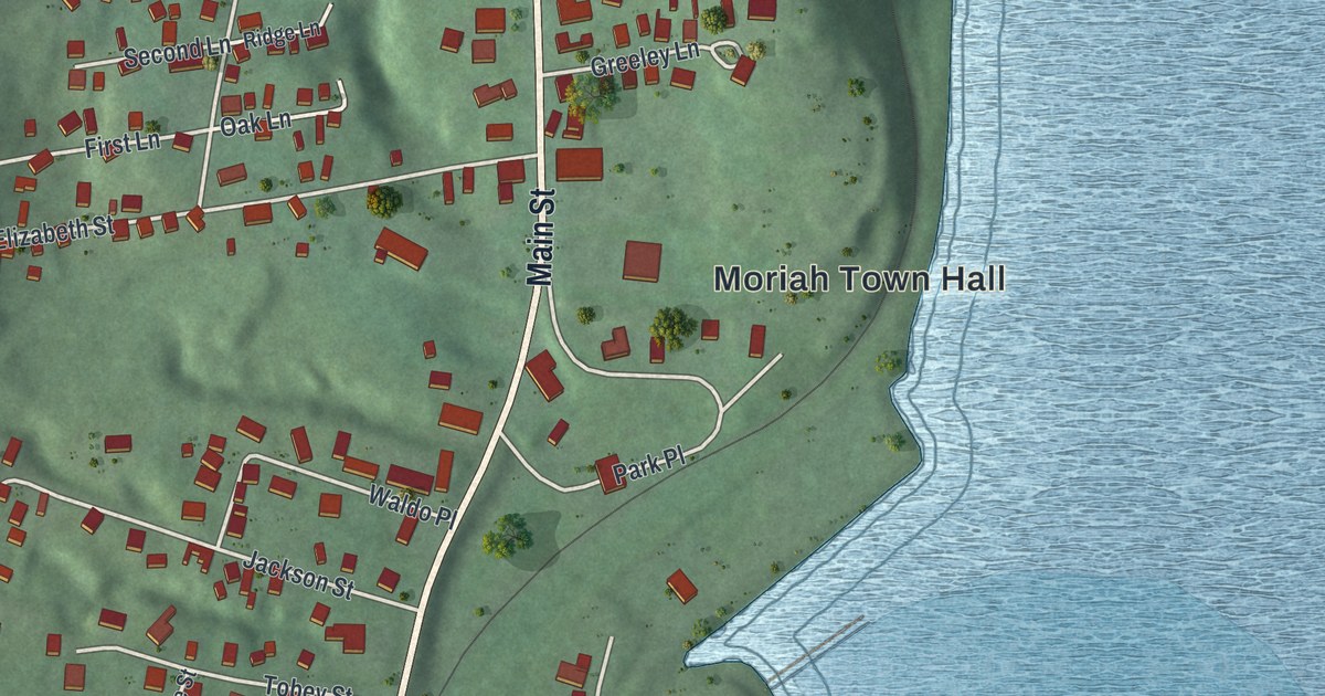 Map of Port Henry, New York