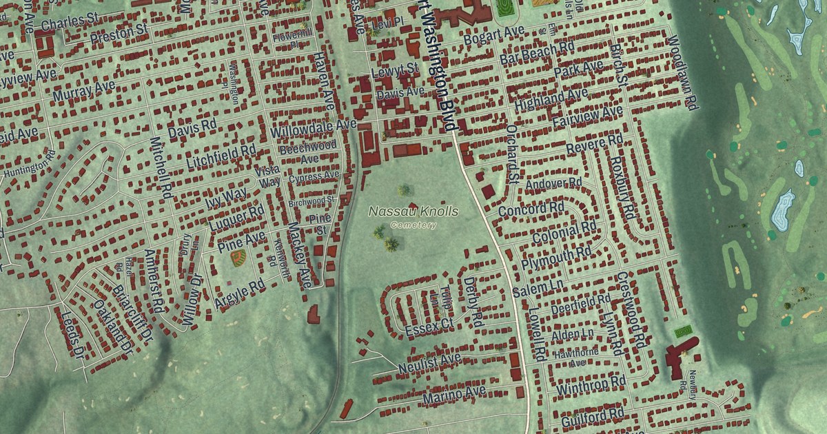 Map of Port Washington, New York