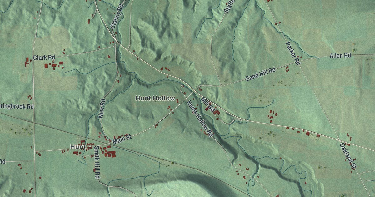Map of Portage, New York