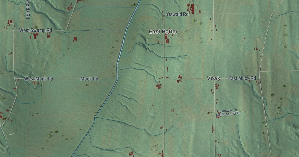 Map of Potter, New York