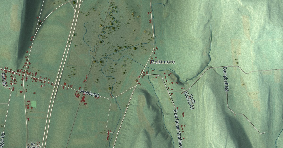 Map of Preble, New York