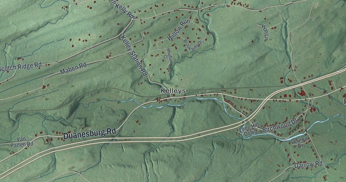 Map of Princetown, New York