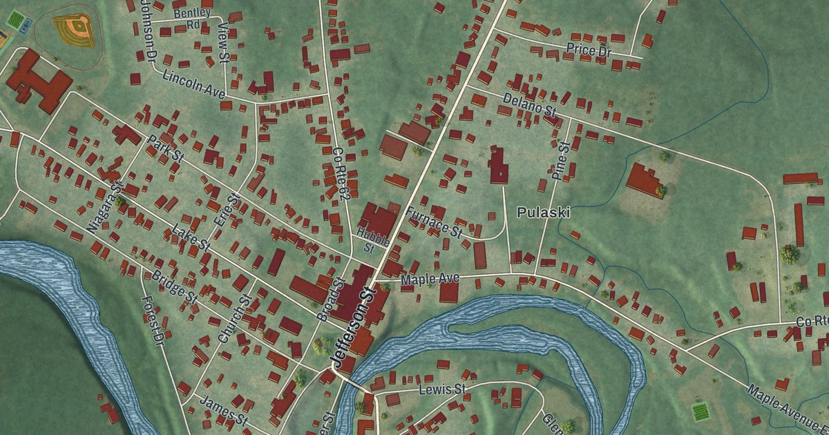 Map of Pulaski, New York