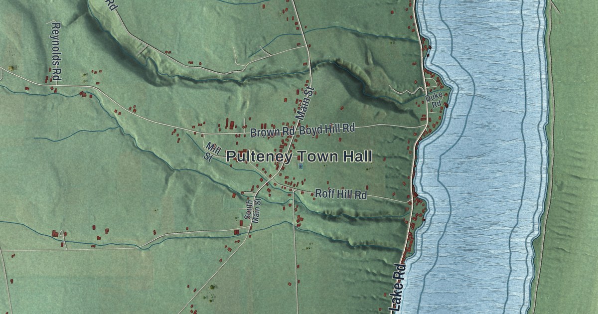 Map of Pulteney, New York