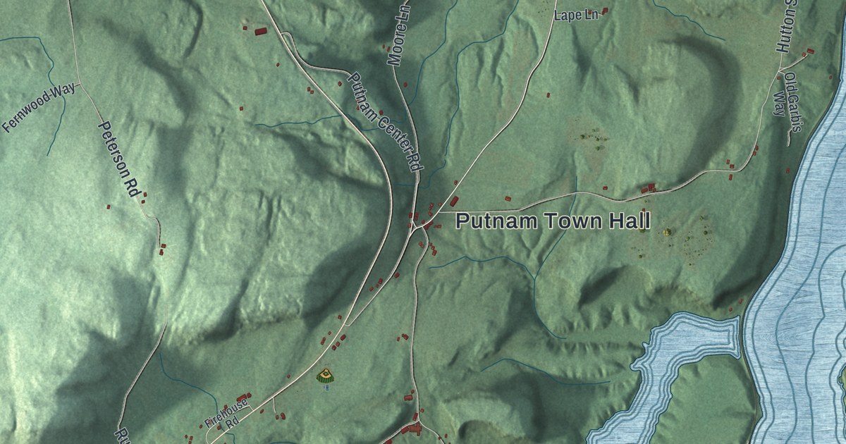 Map of Putnam, New York
