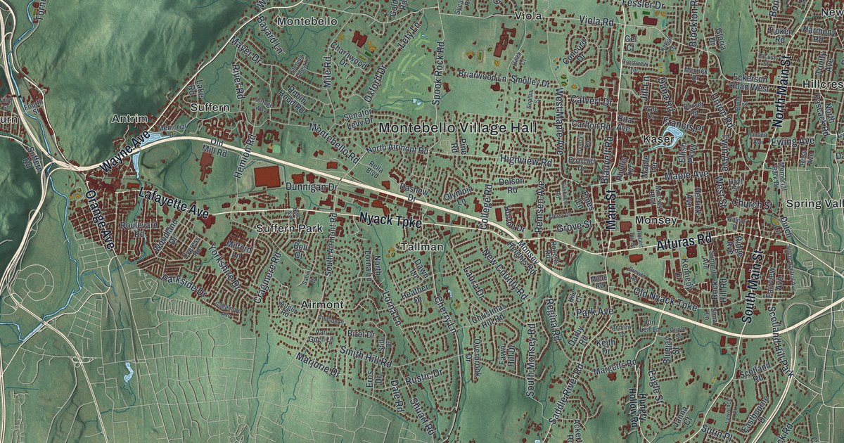 Map of Ramapo, New York