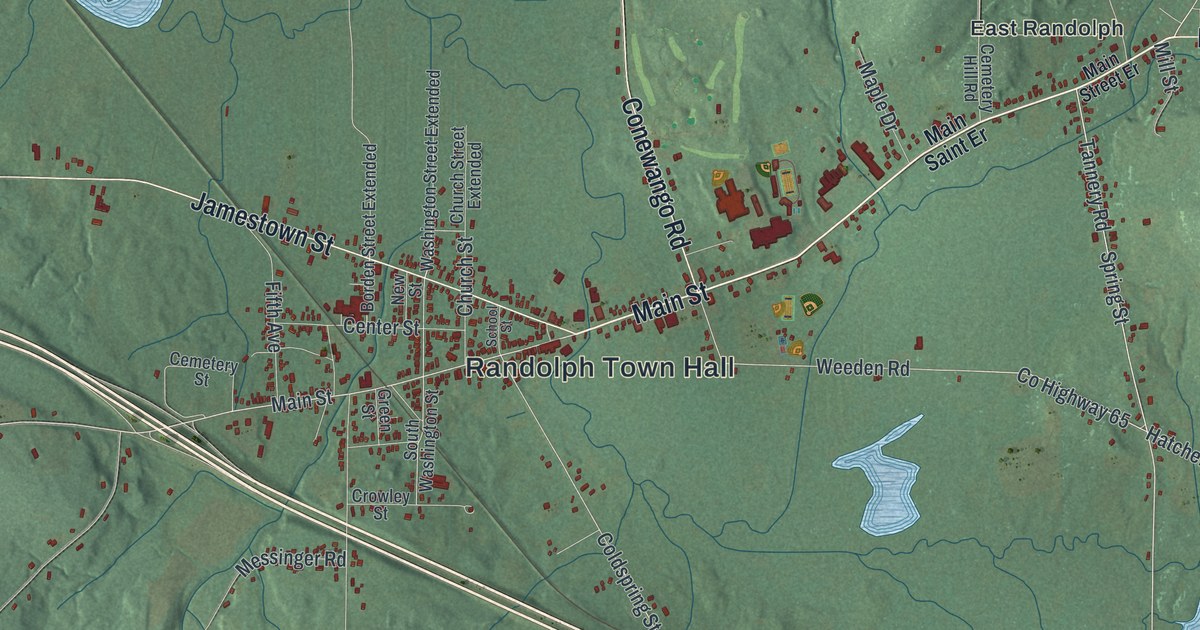 Map of Randolph, New York