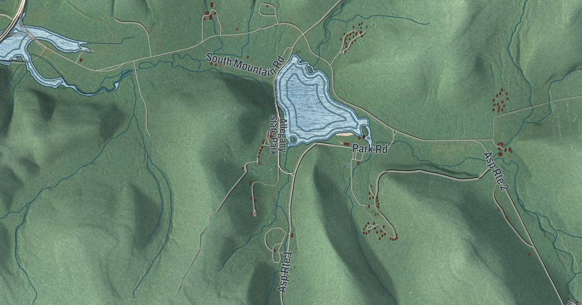 Map of Red House, New York
