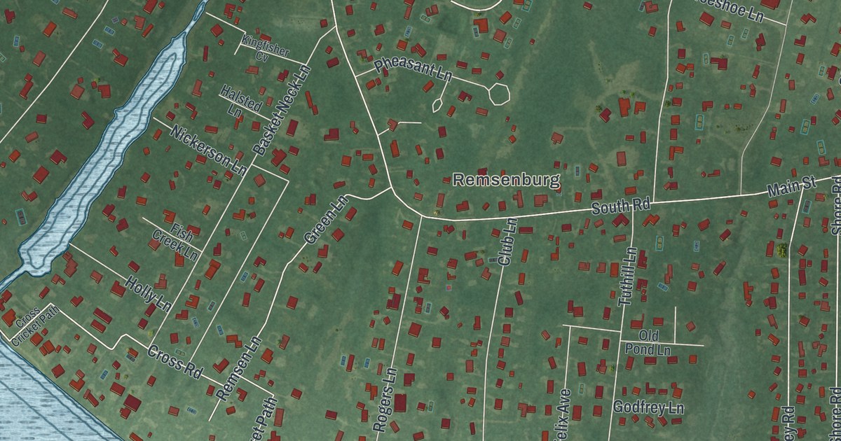 Map of Remsenburg-Speonk, New York