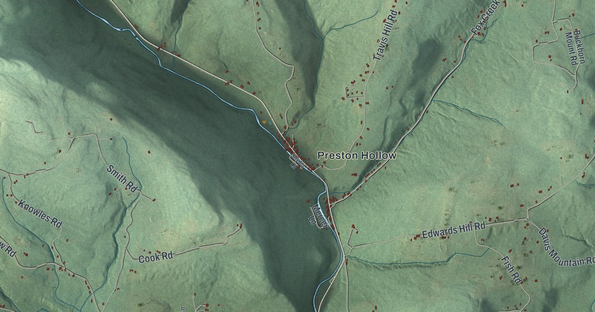 Map of Rensselaerville, New York