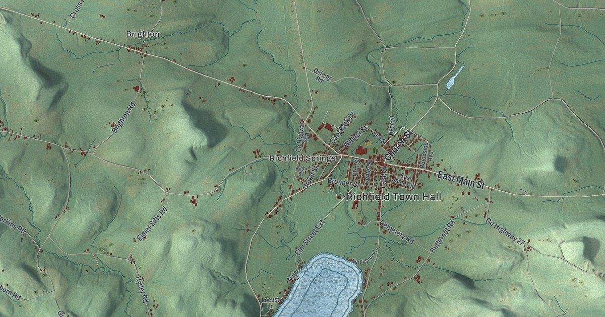 Map of Richfield, New York
