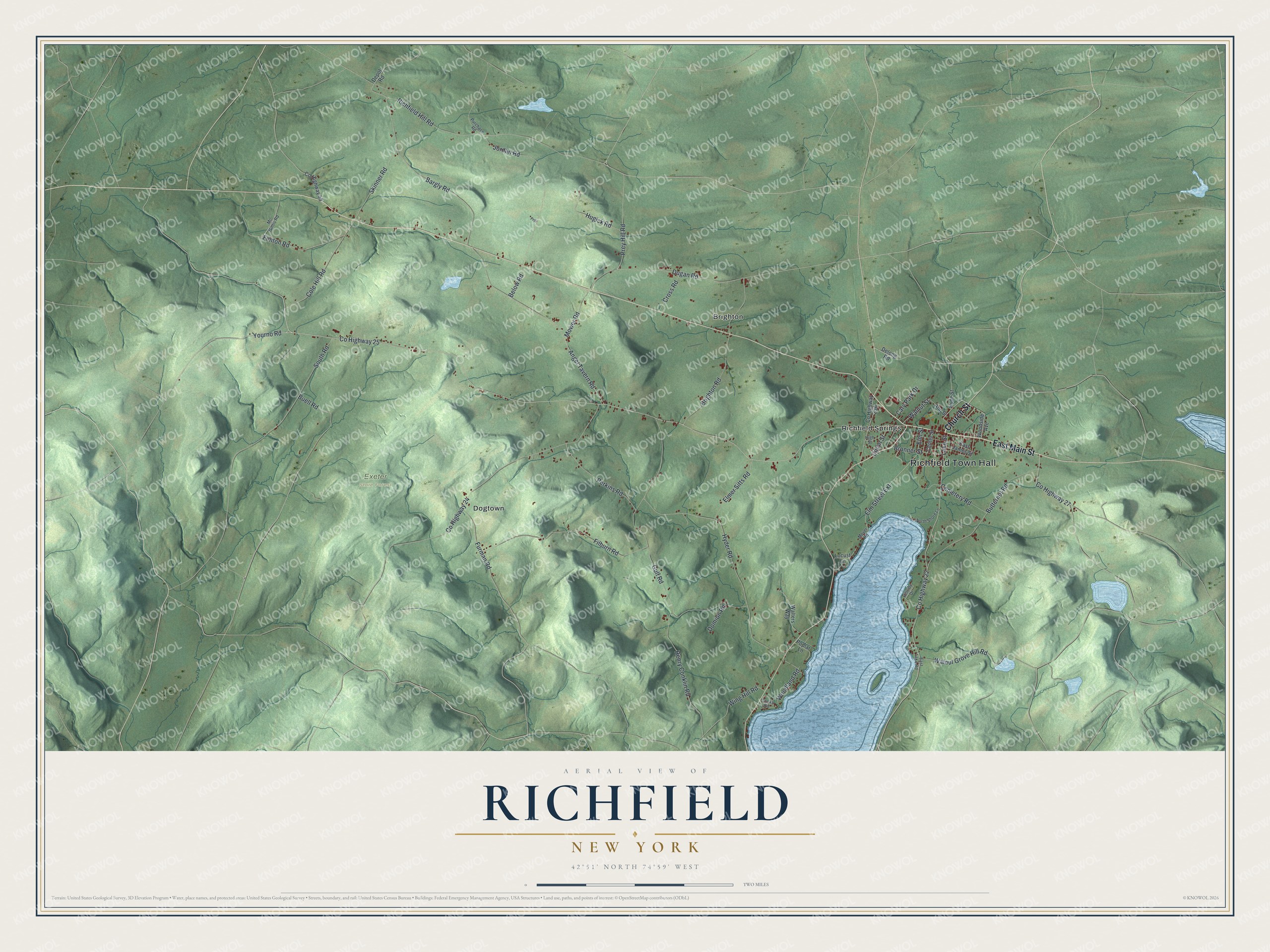 Watermarked full-map preview of Richfield, New York