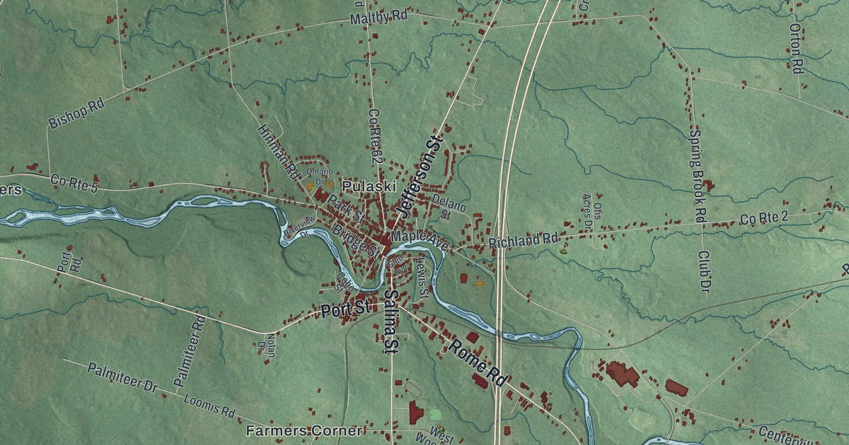 Map of Richland, New York