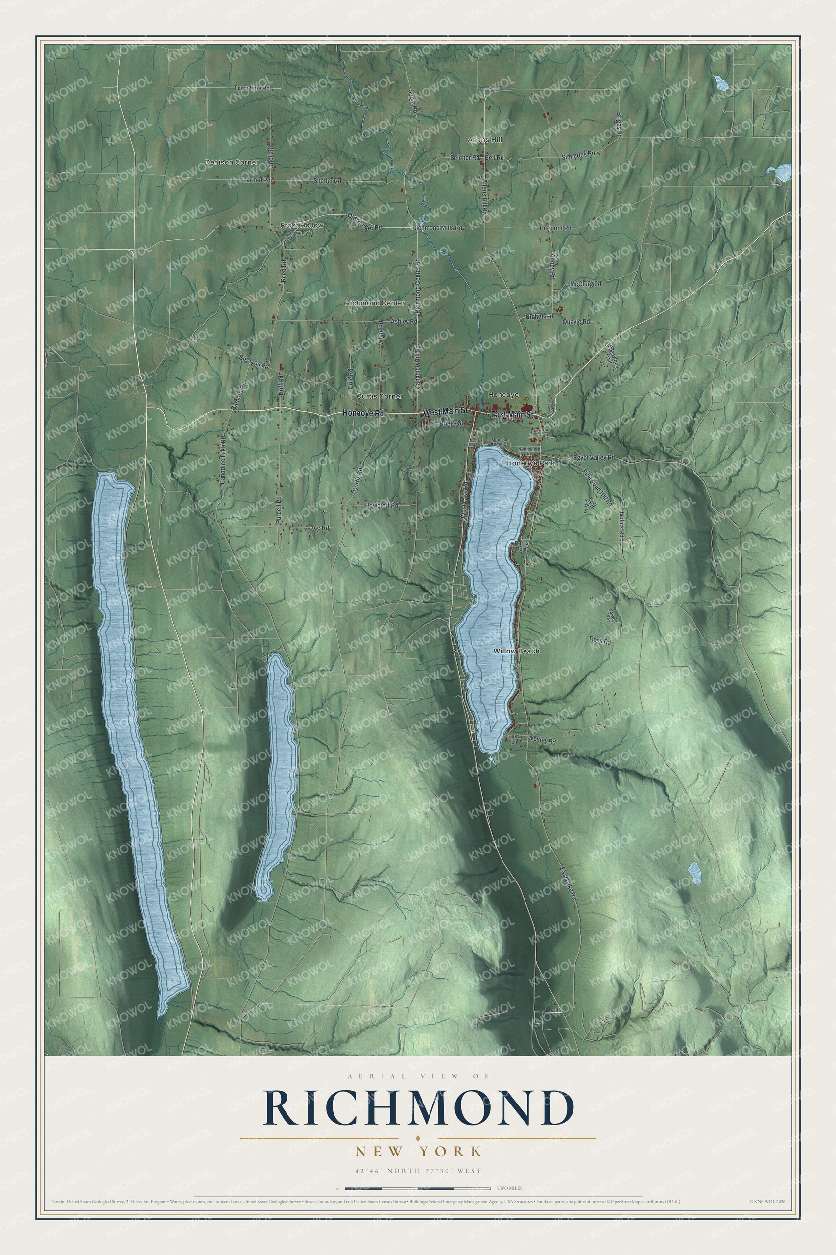 Watermarked full-map preview of Richmond, New York