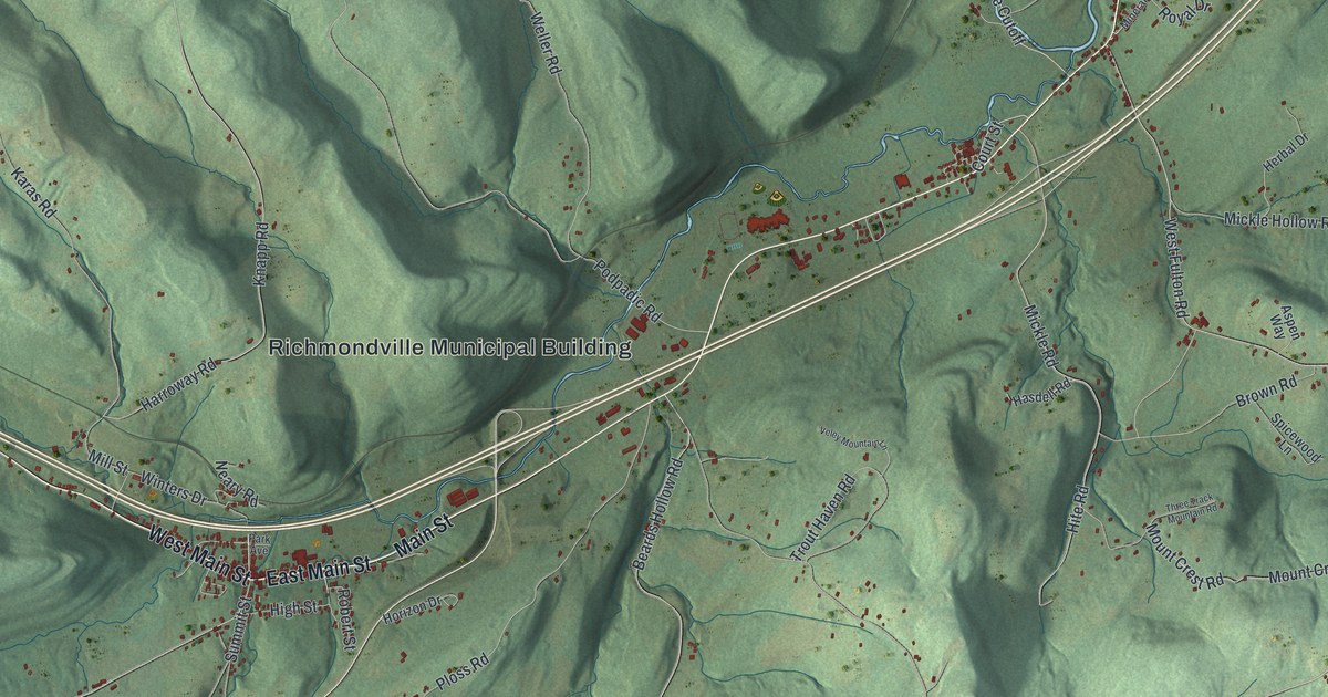 Map of Richmondville, New York