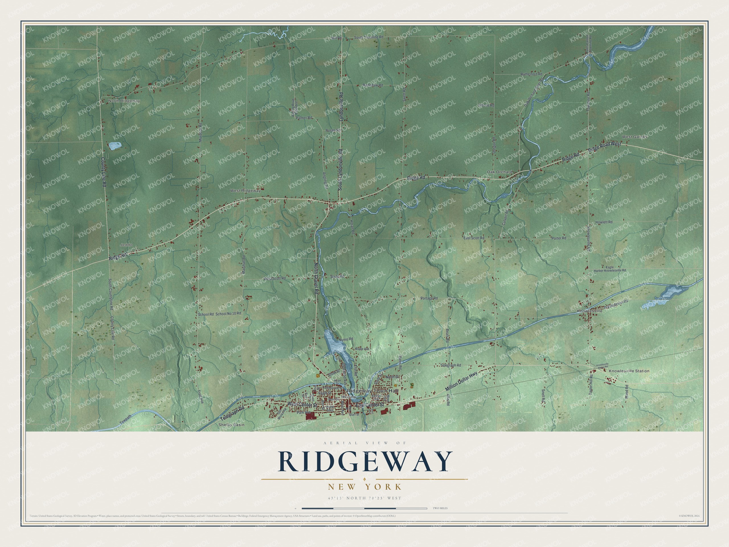Watermarked full-map preview of Ridgeway, New York