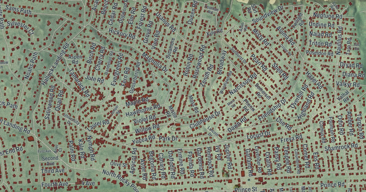 Map of Rocky Point, New York