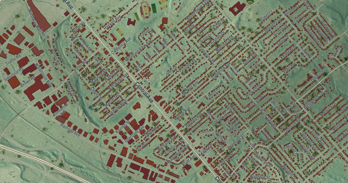 Map of Roessleville, New York