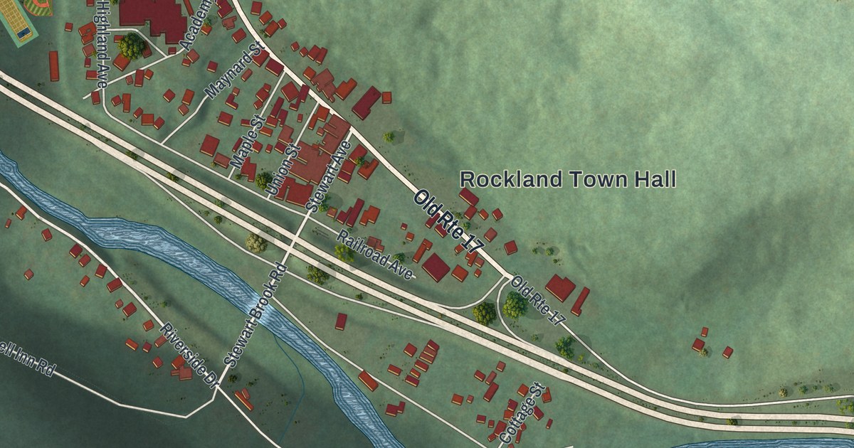 Map of Roscoe, New York