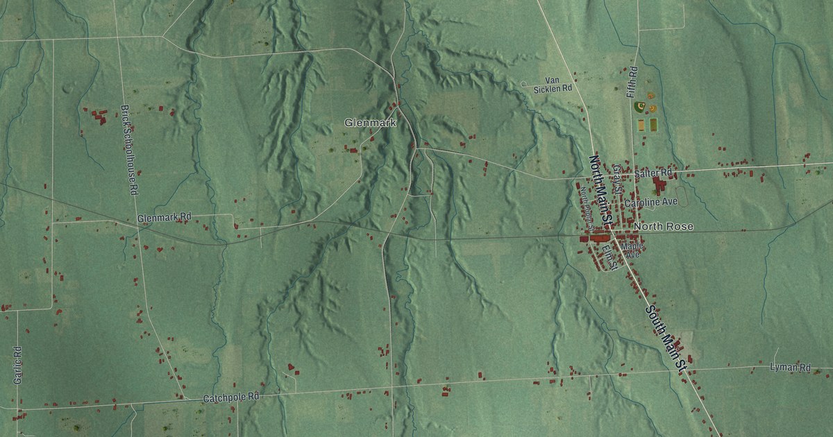 Map of Rose, New York