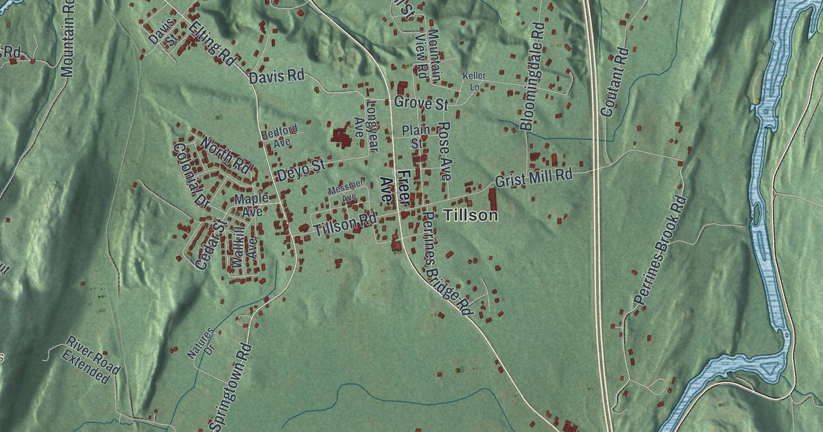Map of Rosendale, New York