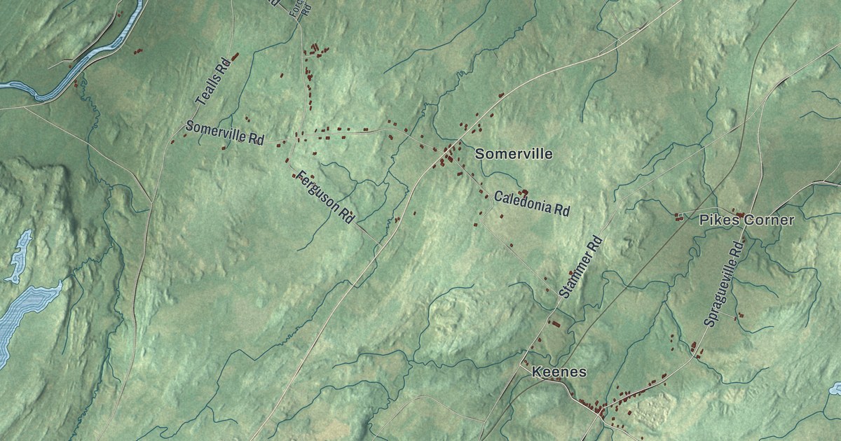 Map of Rossie, New York
