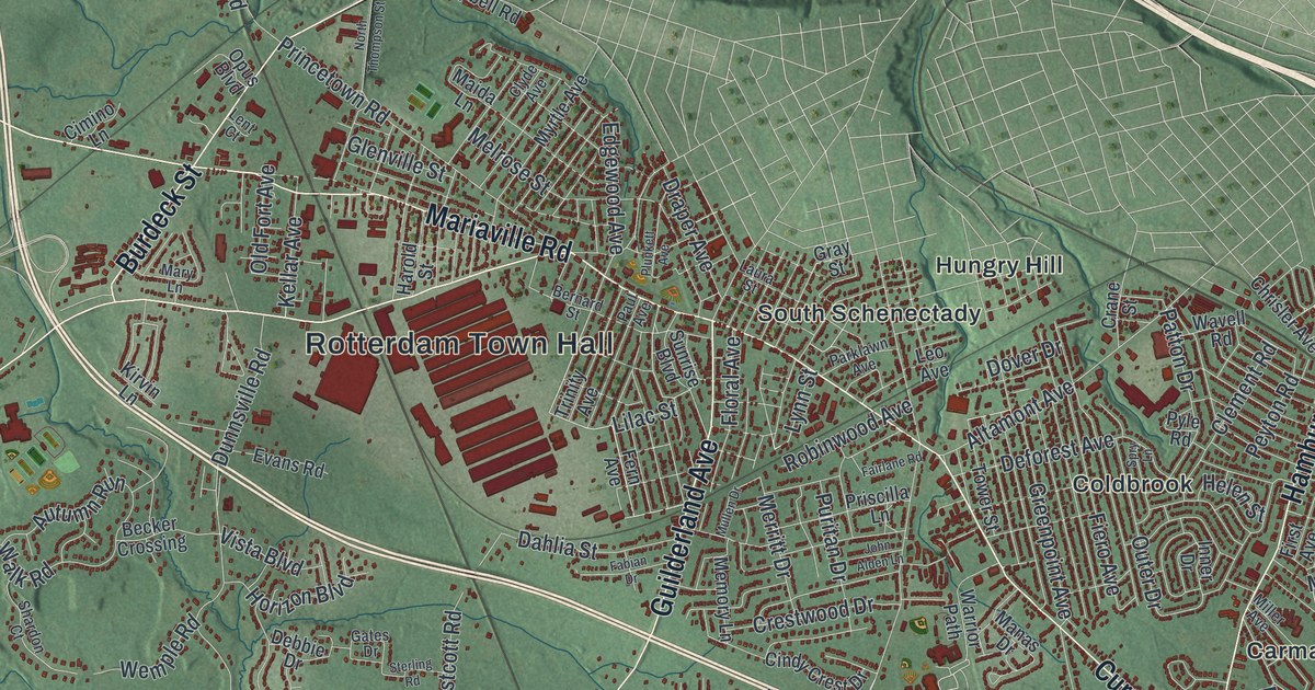 Map of Rotterdam, New York