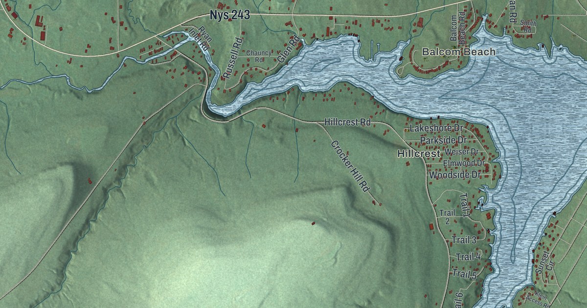 Map of Rushford, New York