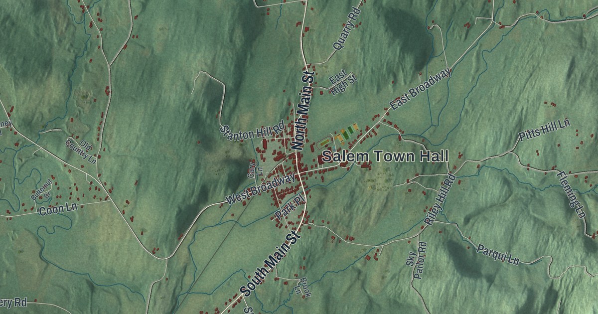 Map of Salem, New York