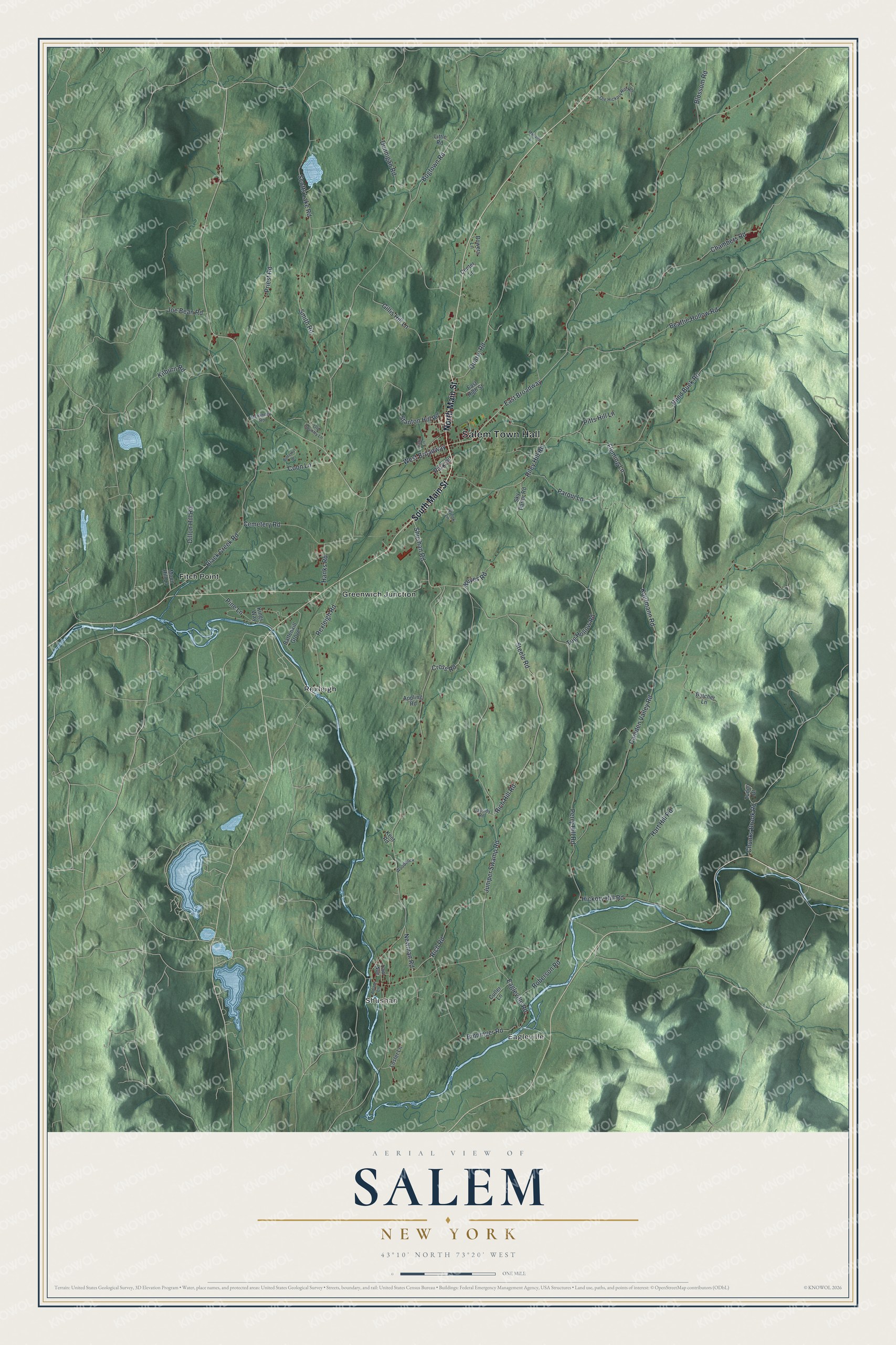 Watermarked full-map preview of Salem, New York