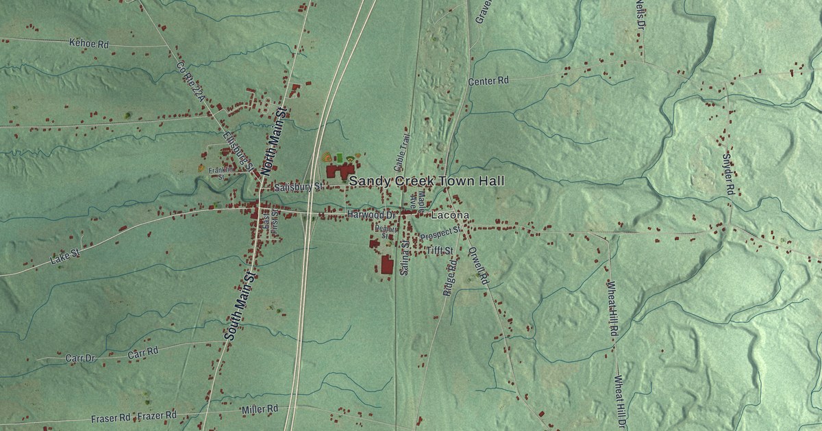 Map of Sandy Creek, New York