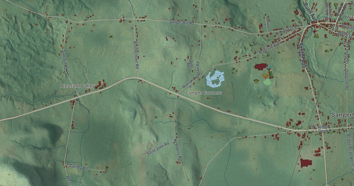 Map of Sangerfield, New York