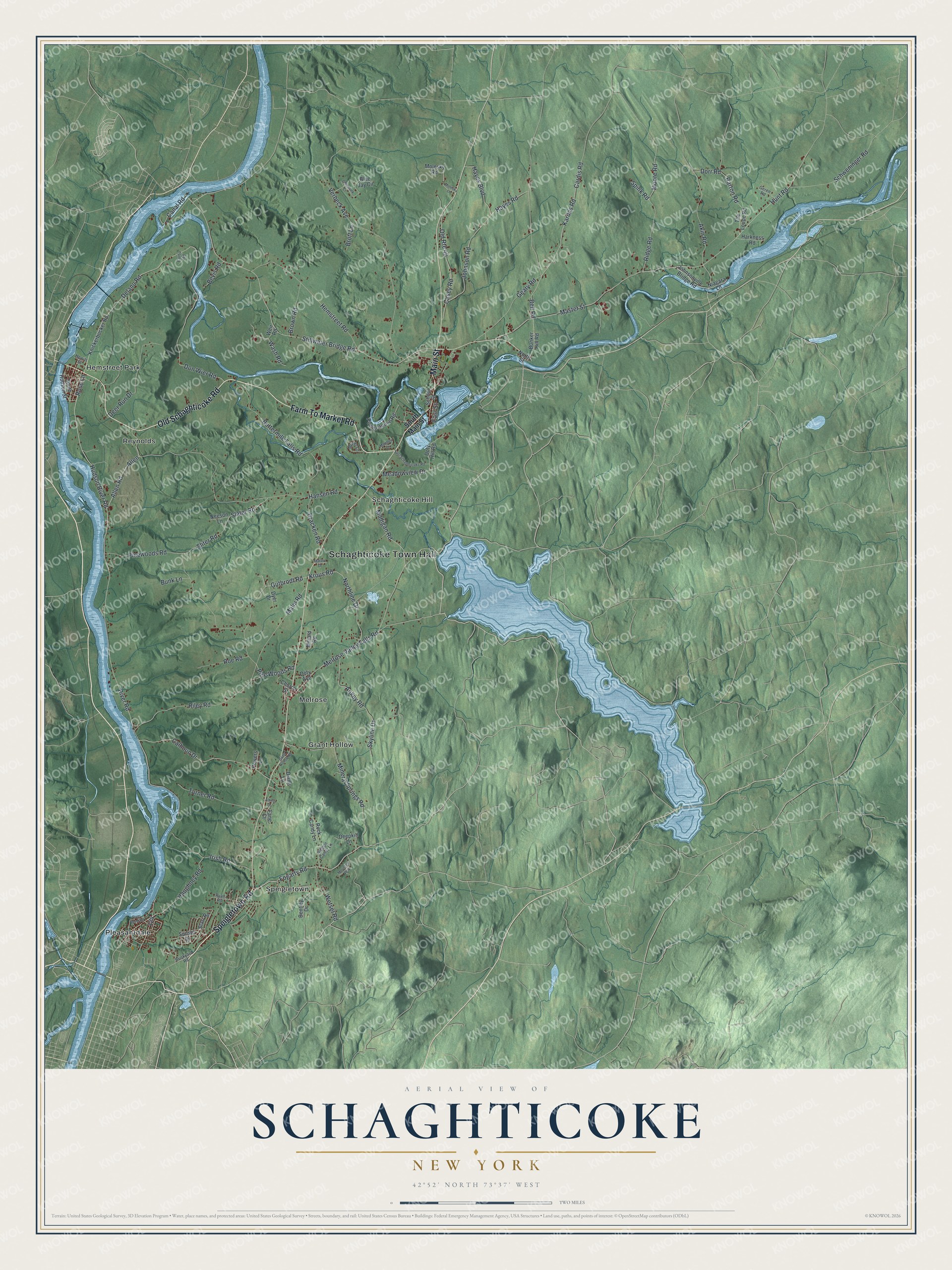 Watermarked full-map preview of Schaghticoke, New York