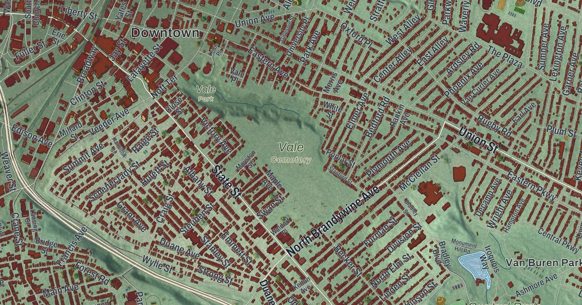 Map of Schenectady, New York
