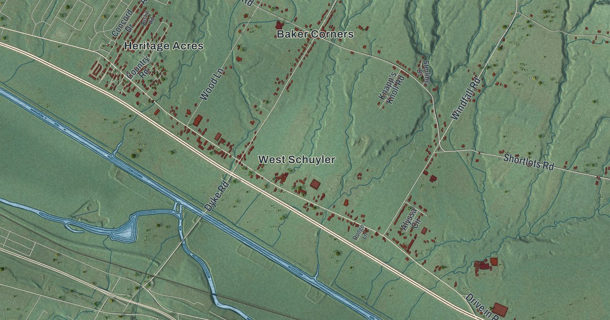 Map of Schuyler, New York