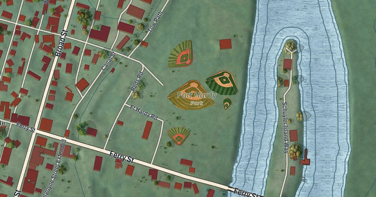 Map of Schuylerville, New York
